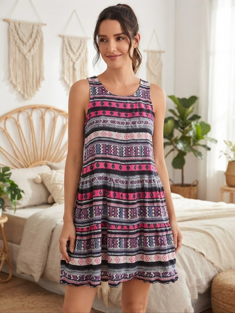 ee:some Sleeveless Patterned Dress – Size Small